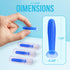 JJ CARE Contact Lens Applicator - Pack of 4 Contact Lens Remover Suction Tool for Hard Lenses, Silicone Rubber Eye Contact Plunger for Hard Contacts, Contact Removal Tool for Permeable Gas Lenses